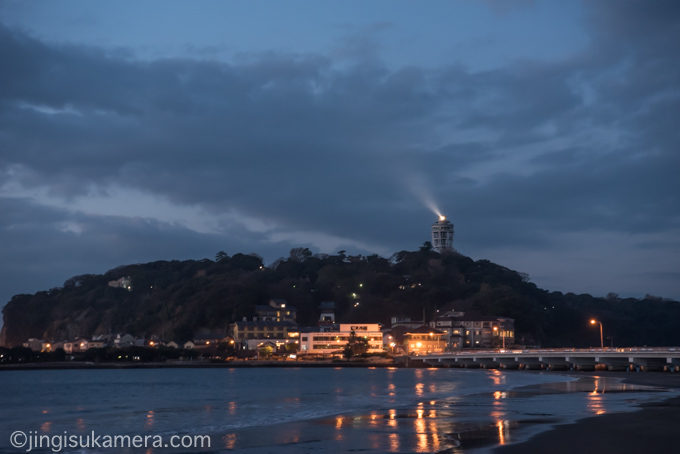 日の出前の江ノ島 東浜へ行ってきた 初日の出も期待できそうなロケーション じんぎすカメラ